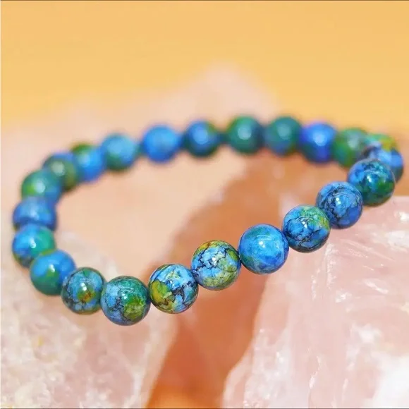 Azurite gemstone bracelet - Picture 2 of 7